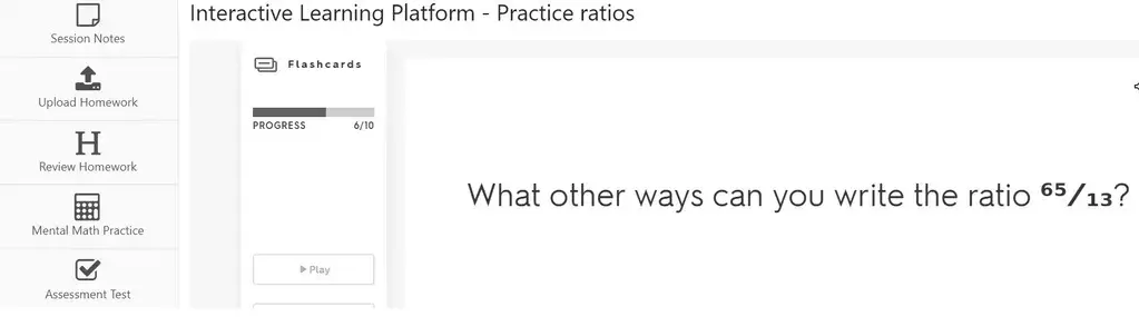 A question about what other ways can you practice ratios.