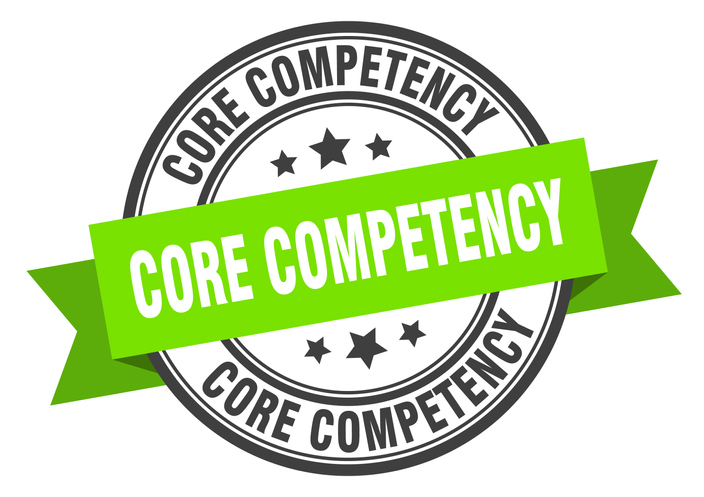 core competency label. core competencyround band sign. core competency stamp